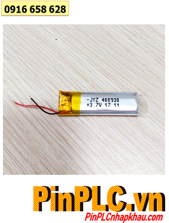 Pin tai nghe Bluetooth Pin sạc Lithium Li-Polymer 400930 với 120mAh (0.9mmx4mmx30mm) | Đã gắn sẳn mạch sạc